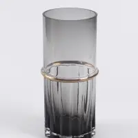 Ваза &laquo;Лоренцо&raquo;, 25&times;10 см, стекло, чёрная