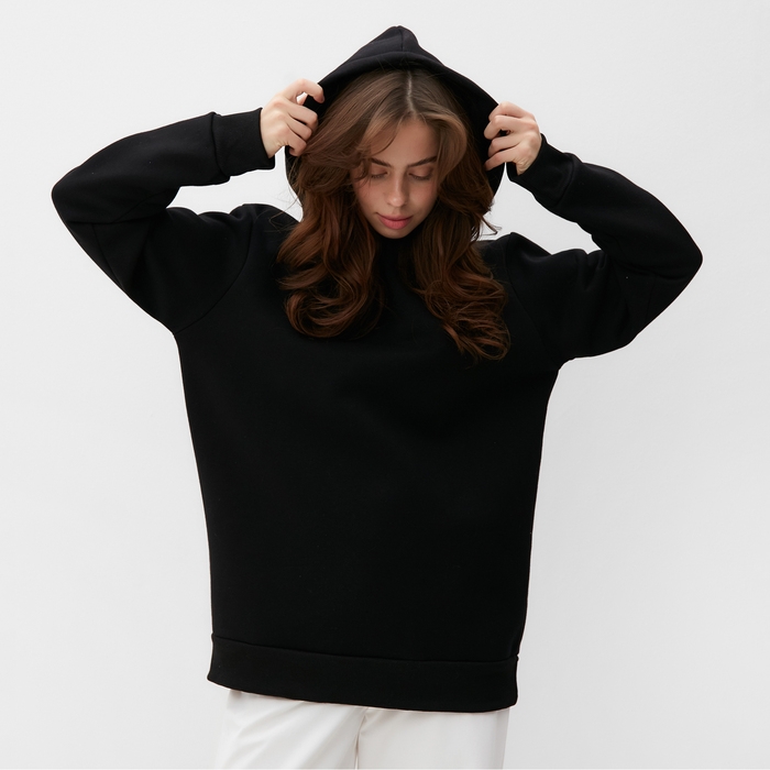 Худи женское MINAKU: Casual Collection цвет черный, р-р 42-44 Худи женское MINAKU: Casual Collection цвет черный, р-р 42-44