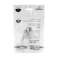 Кабель Cablexpert CC-USB-AP2MWP, Lightning - USB, 1 м, белый