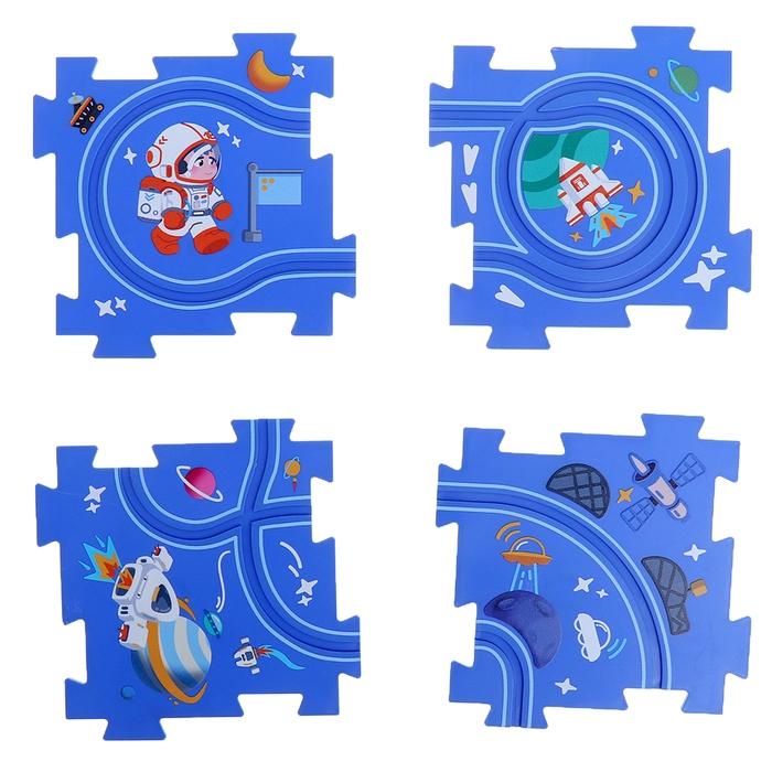 Трек-пазл &laquo;Приключения в космосе&raquo;, работает от батареек