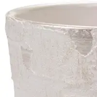 Горшок цветочный с поддоном 1,45 л, d15/h14 см белый керамика, "Венера" (М)