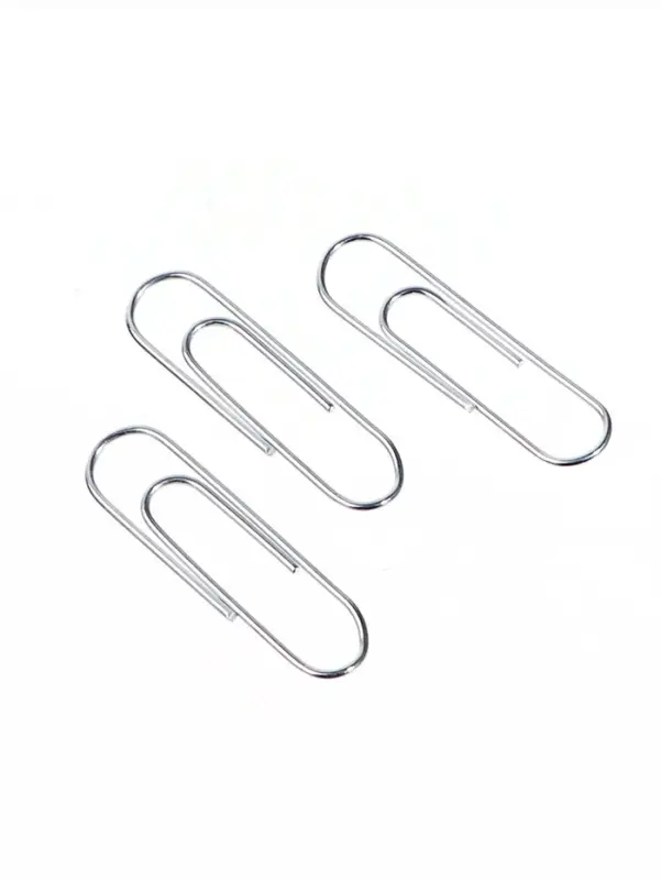 Скрепки 28мм оцинкованные в картонной коробке 100 штук