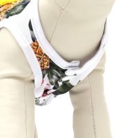 Платье для животных Тропики, S (ДС 25, ОГ 35 см), белое