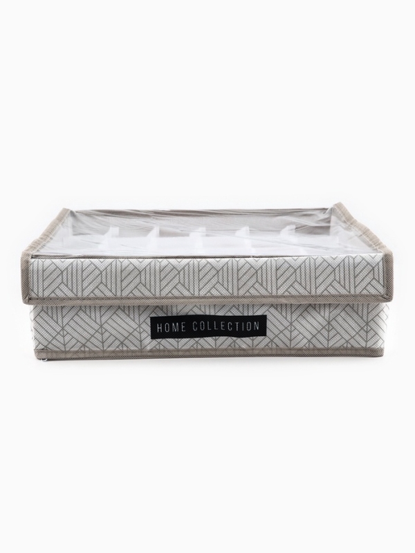 Органайзер для хранения  24 ячейки с крышкой "Домашняя коллекция", 34 х 28 х 10 см