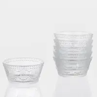 Набор салатников "Ларго" 6 шт, 12х6 см, прозрачные