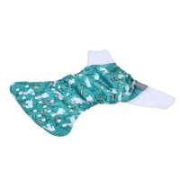 Многоразовый подгузник &laquo;Зайка&raquo;, 3-15 кг, цвет зеленый, Крошка Я