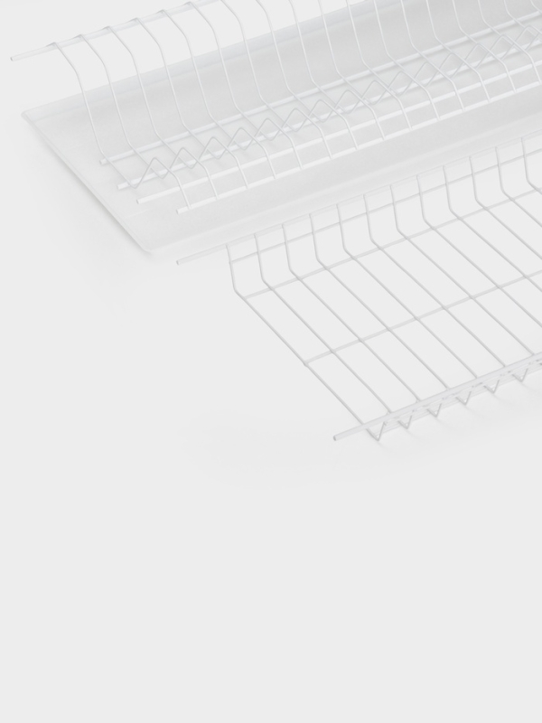 Сушилка для посуды с поддоном для шкафа 80 см, 76.5&times;25.6 см, белая