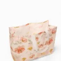 Сумка пляжная Цветы, 50*20*40, отд без молнии, розовый