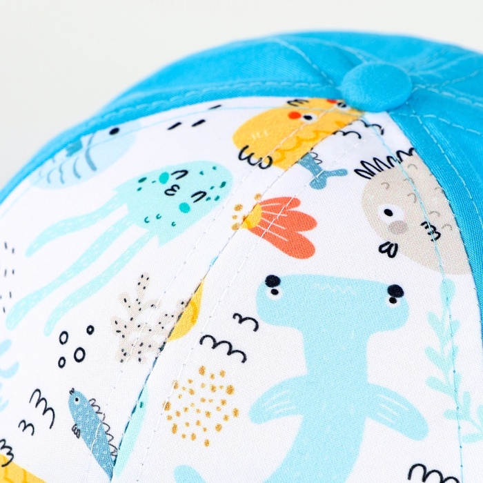 Кепка детская для мальчика &laquo;Подводный мир&raquo;, р-р. 48-50