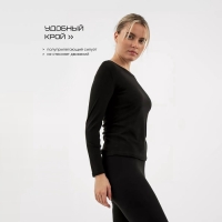 Термобельё женское Resport, комплект: лонгслив, лосины, р. 50, цвет чёрный