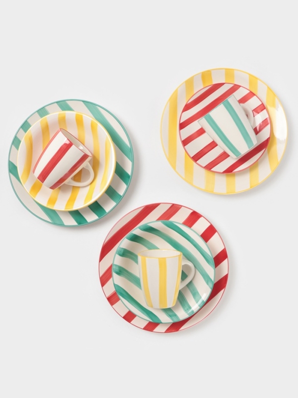 Тарелка Доляна "Райе" 26см, 26,5х3, цвет зеленый