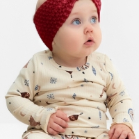 Повязка вязаная для девочки Крошка Я, р-р 17 см, розовый Повязка вязаная для девочки Крошка Я, р-р 17 см, розовый