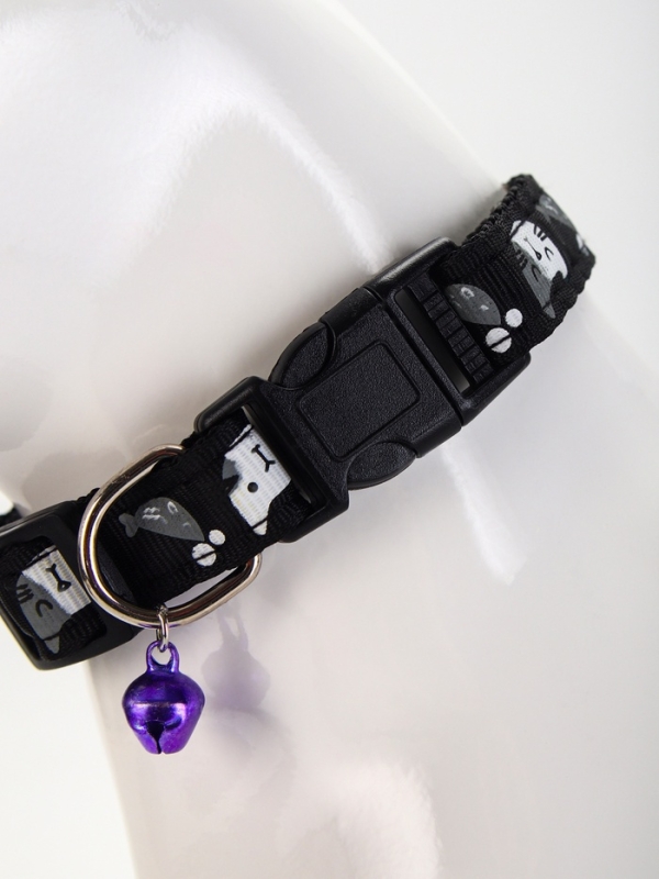 Ошейник "Котята", 40 х 1,5 см, черный