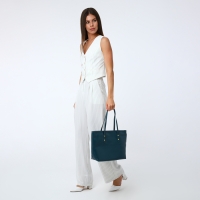 Сумка женская на молнии, цвет синий