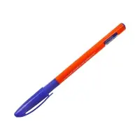 Ручка шариковая ErichKrause U-109 Orange Stick&Grip, игольчатый узел 1.0 мм, чернила синие, резиновый держатель, супермягкое письмо