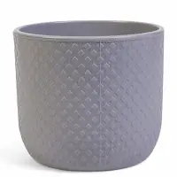 Горшок "Клевер" 4,5 л, D-20 см, h-18 см, цвет серый шёлк
