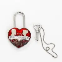 Замок свадебный с ключом &laquo;Вместе навсегда&raquo;, 5.1&times;7 см