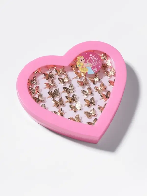 Кольцо детское Выбражулька &laquo;Бабочка ажурная&raquo;, цвет золото, безразмерное