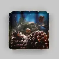 Коробка для печенья, кондитерская новогодняя упаковка, &laquo;С Новым годом!&raquo;, 7&times;7&times;3 см