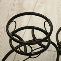 Подставка для цветов, напольная, на 3 горшка, d = 14 см, бронзовая, &laquo;Камелия&raquo;