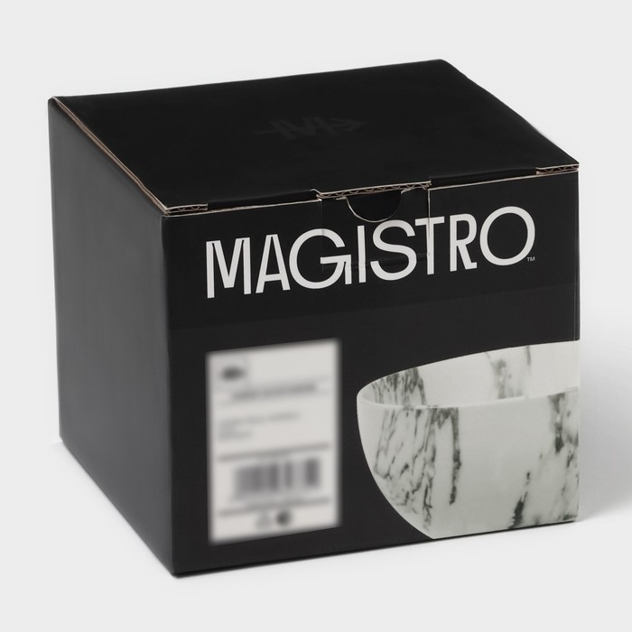 Набор салатников фарфоровых Magistro Real Marble, 380 мл, 11,6&times;6,5 см, 2 шт