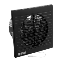 Вентилятор вытяжной "КосмоВент" В125ВК, d=125 мм, 12 Вт, 41 дБ, 160 м&sup3;/ч, с выключ., черный