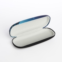 Футляр для очков на хлопушке, длина 16 см, цвет синий Футляр для очков на хлопушке, длина 16 см, цвет синий