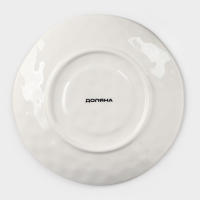 Чайная пара фарфоровая Доляна &laquo;Космос&raquo;, 2 предмета: чашка 250 мл, блюдце d=16 см, цвет красный