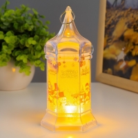 Ночник "Новый год" LED от батареек 3хLR41 прозрачный 6х6х15 см RISALUX Ночник "Новый год" LED от батареек 3хLR41 прозрачный 6х6х15 см RISALUX