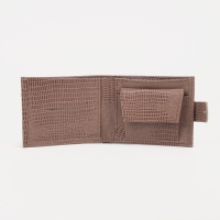 Кошелёк женский на кнопке, цвет бежевый