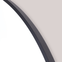 Зеркало "Чёрный матовый", настенное, 100 &times; 3 см