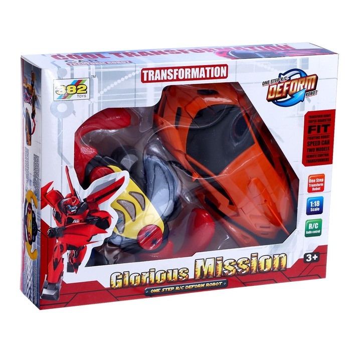 Робот радиоуправляемый &laquo;Спорткар&raquo;, трансформируется, световые и звуковые эффекты, МИКС