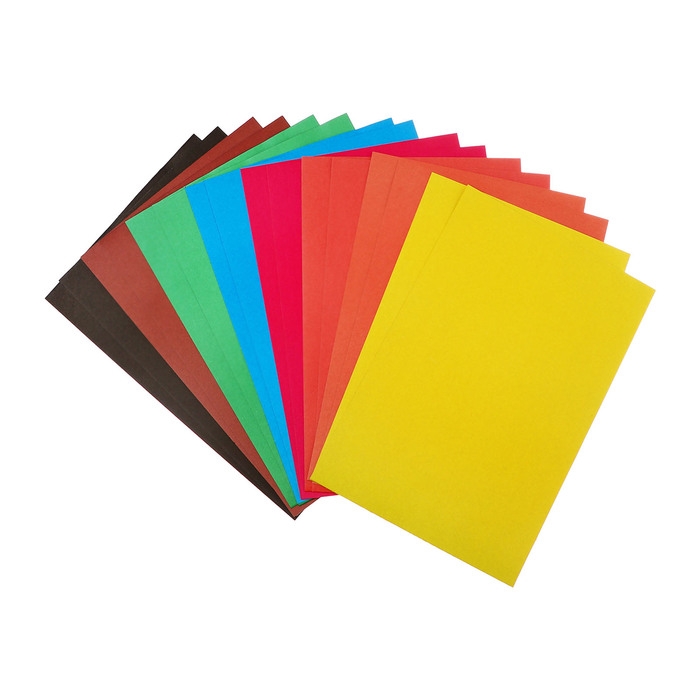 Картон цветной А4, 16 листов, 8 цветов, Calligrata, немелованный 220 г/м2, МИКС