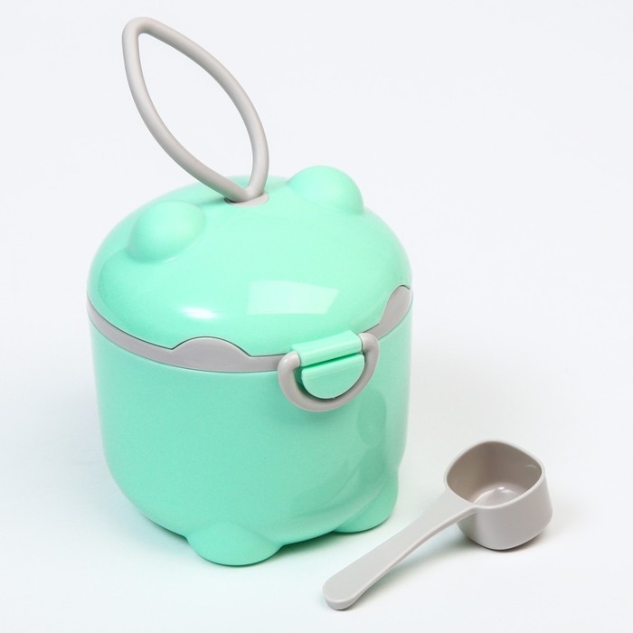 Контейнер для детского питания Мишка 2, 250 мл, цвет бирюзовый Контейнер для детского питания Мишка 2, 250 мл, цвет бирюзовый