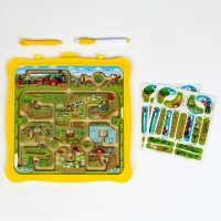 Игровой набор лабиринт &laquo;Ферма&raquo;, маркерная доска, 2 &times; 26 &times; 27,5 см