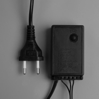 Гирлянда &laquo;Нить&raquo; 10 м с насадками &laquo;Шарики 2.5 см&raquo;, IP44, тёмная нить, 100 LED, свечение розовое, 8 режимов, 220 В