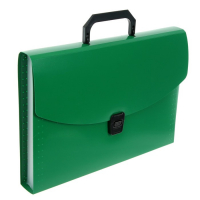 Папка-портфель А4 Calligrata, 13 отделений, 700 мкм, до 300 листов, зелёная Папка-портфель А4 Calligrata, 13 отделений, 700 мкм, до 300 листов, зелёная