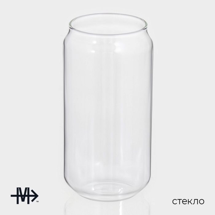 Стаканы &laquo;Брук&raquo;, 450 мл, 7,5&times;15 см, набор 2 шт, стекло, прозрачные