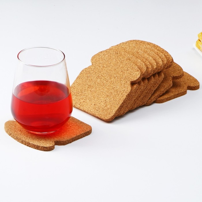 Набор подставок под горячее Доляна &laquo;Хлеб&raquo;, 10 шт, 10&times;10 см