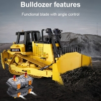 Конструктор радиоуправляемый &laquo;Строительный бульдозер&raquo;, 2826 деталей, масштаб 1:17