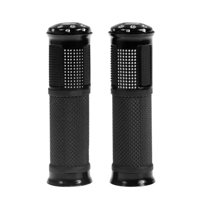 Грипсы универсальные, противоскользящие 22 х130 мм, набор 2 шт, цвет черный Грипсы универсальные, противоскользящие 22 х130 мм, набор 2 шт, цвет черный