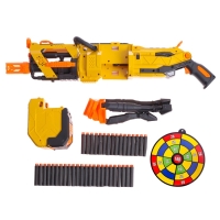 Бластер «Скорострел», стреляет мягкими пулями, работает на батарейках Бластер «Скорострел», стреляет мягкими пулями, работает на батарейках