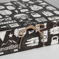 Коробка подарочная складная, упаковка, &laquo;Мужская&raquo;, 31 х 24.5 х 8 см