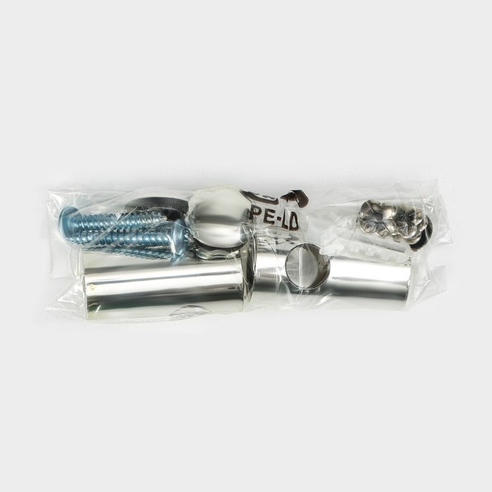 Рейлинг 60 см, d=1 см, c комплектом для монтажа, цвет хромированный Рейлинг 60 см, d=1 см, c комплектом для монтажа, цвет хромированный