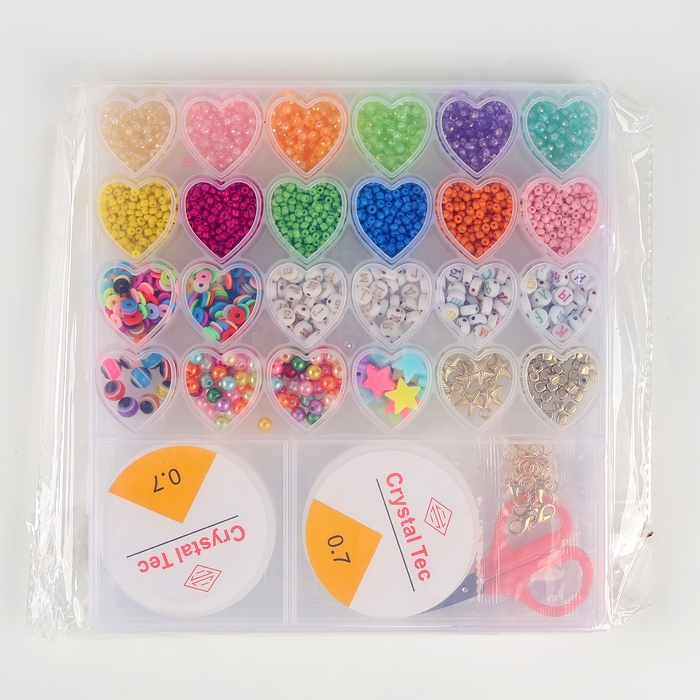 Украшение из бусин «Сердце» Украшение из бусин «Сердце»