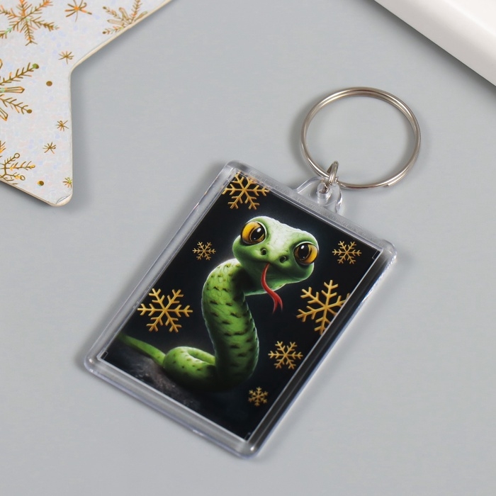 Новогодний брелок "Глазастик" 3,5х5 см