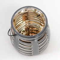 Подсвечник керамика на 1 свечу "Фонарь. Полосы" внутри золото МИКС 11,5х11,5х11 см Подсвечник керамика на 1 свечу "Фонарь. Полосы" внутри золото МИКС 11,5х11,5х11 см