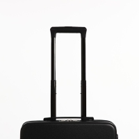 Чемодан детский 31 л (S), отдел на молнии, 4 колеса, цвет чёрный