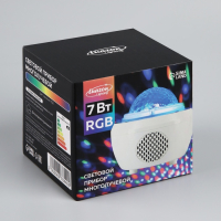 Световой прибор &laquo;Диско-шар&raquo; 11 см, динамик, пульт ДУ, свечение RGB, 5 В