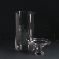 Подсвечник стекло на 1 свечу "Цилиндр широкий" прозрачный d=2 см и d=8 см 11х11х20 см Подсвечник стекло на 1 свечу "Цилиндр широкий" прозрачный d=2 см и d=8 см 11х11х20 см